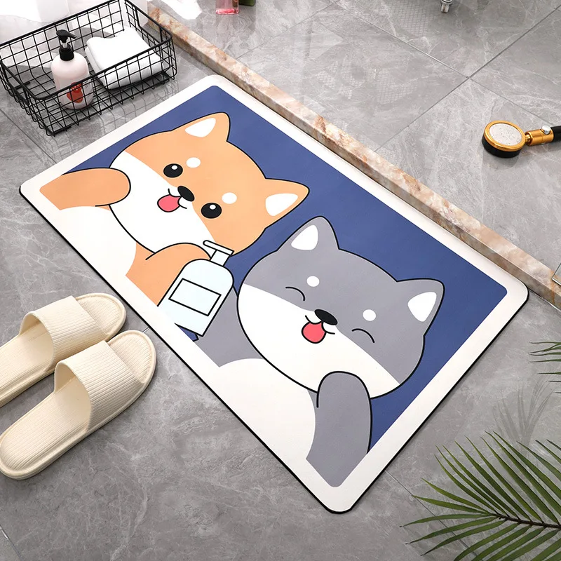Грязевой абсорбирующий напольный коврик для ванной с диатомом, мультяшный принт Сиба-ину, нескользящий коврик для ванной, Быстросохнущий д...
Грязевой абсорбирующий напольный коврик для ванной с диатомом, мультяшный принт Сиба-ину, нескользящий коврик для ванной, Быстросохнущий д...