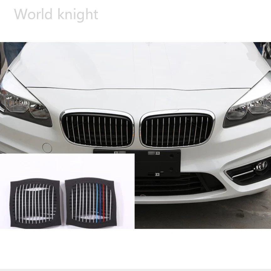 

24pcs Car Head Front Grill Grille Decoration Strips Trim For BMW 2 Series 218i F45 F46 2015-2017 Car-styling