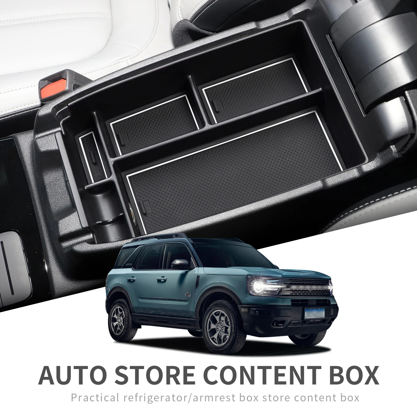 ZUNDUO Car Armrest Box Storage for Ford Bronco Sport 2020 2021 Central Console Accessories Stowing Tidying Car Organizers Tray
ZUNDUO Car Armrest Box Storage for Ford Bronco Sport 2020 2021 Central Console Accessories Stowing Tidying Car Organizers Tray