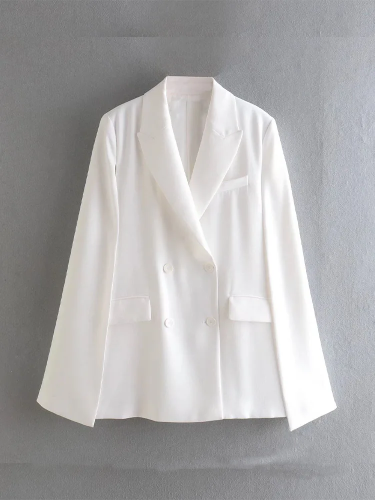 Women 2022 New Fashion cape style Double Breasted leisure Blazer Coat Vintage Long Sleeve Pockets Female Outerwear Chic 
Women 2022 New Fashion cape style Double Breasted leisure Blazer Coat Vintage Long Sleeve Pockets Female Outerwear Chic
