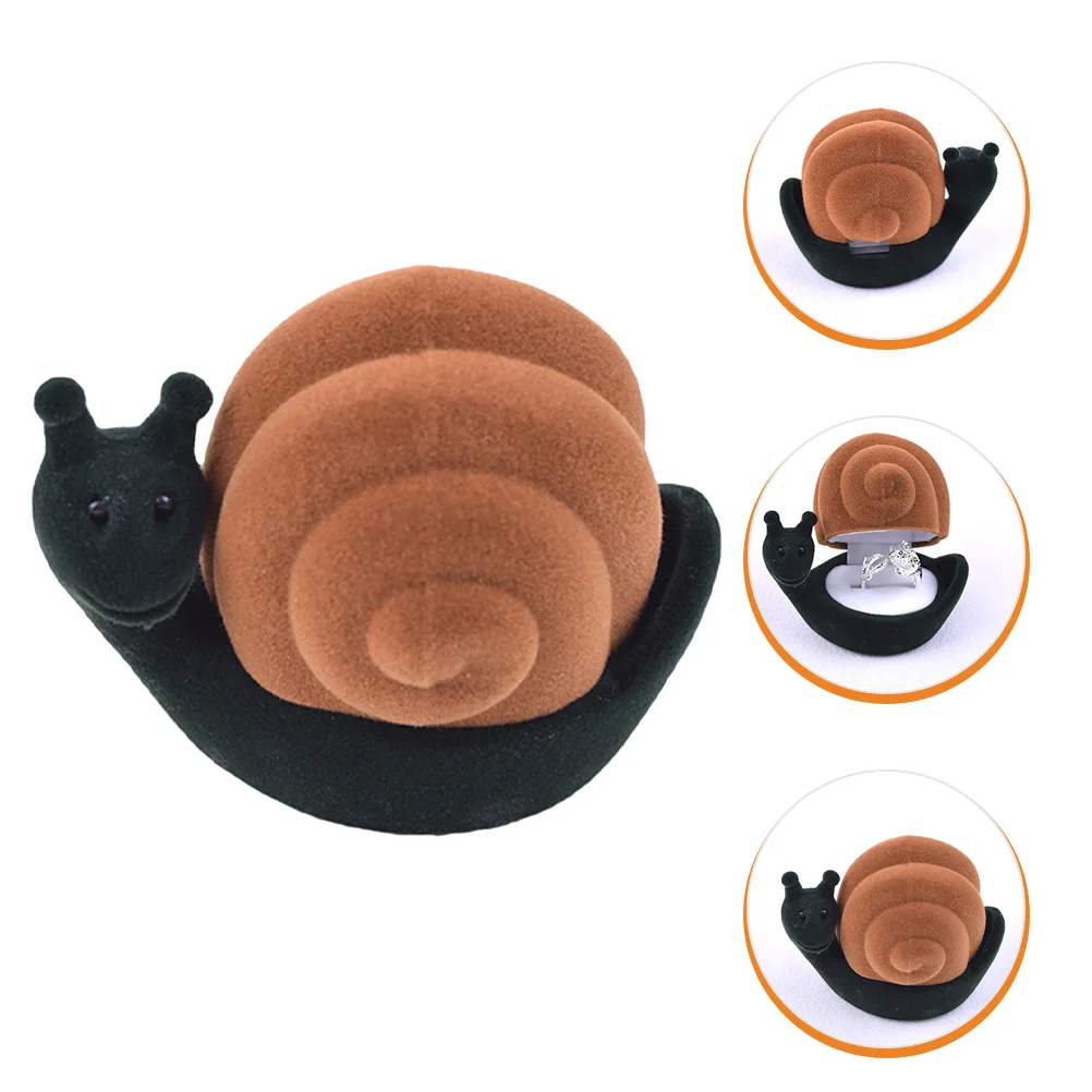 Snail Shape Ring Box Unique Jewelry Packaging Box Valentine's Day Ring Holder
Snail Shape Ring Box Unique Jewelry Packaging Box Valentine's Day Ring Holder