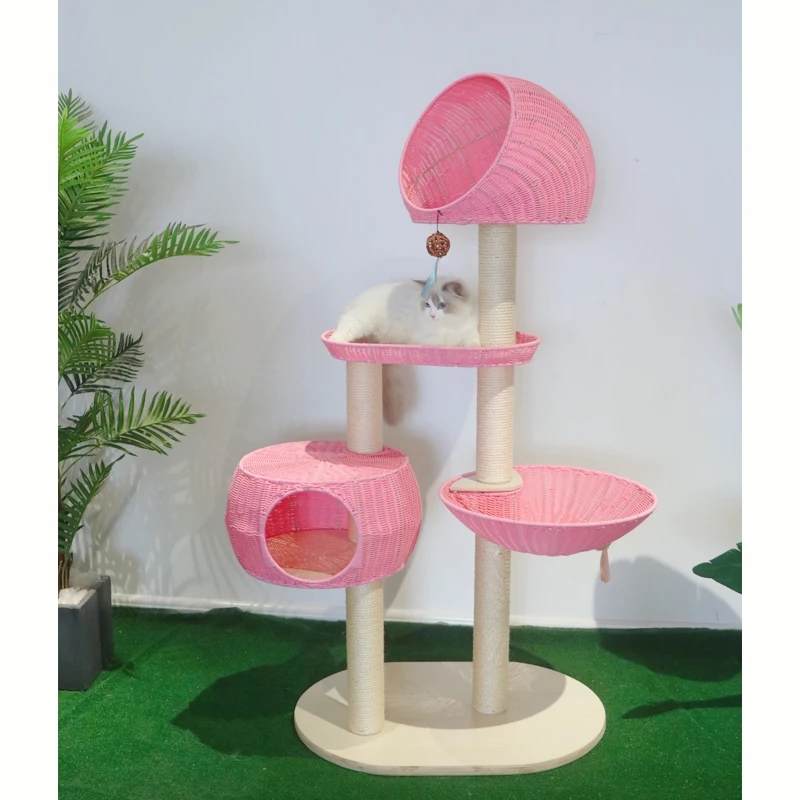 GY Cat Climber Cat Climbing Frame Solid Wood Sisal Cat Nest Cat Tree Integrated Summer Large Non-Occupied Area
GY Cat Climber Cat Climbing Frame Solid Wood Sisal Cat Nest Cat Tree Integrated Summer Large Non-Occupied Area