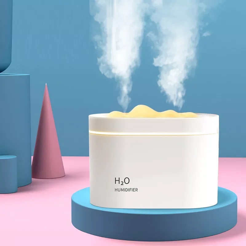 Увлажнитель воздуха ультразвуковой с двумя соплами, 800 мл, USB 
Увлажнитель воздуха ультразвуковой с двумя соплами, 800 мл, USB