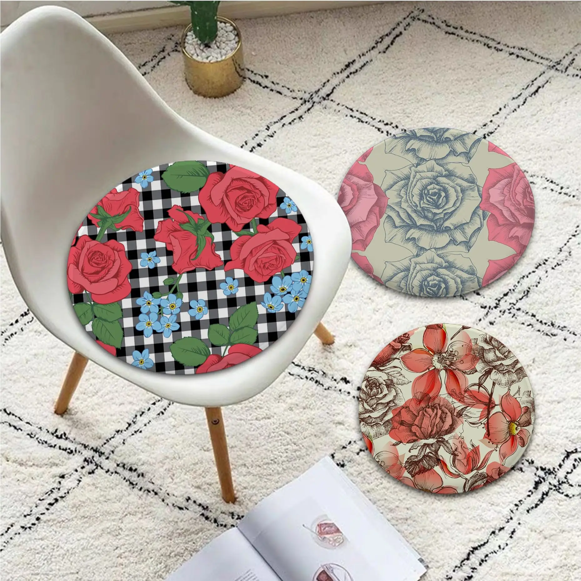 Red Rose Flower Minimalist Style Meditation Cushion Stool Pad Dining Chair Tatami Seat Cushion Anti-Slip Cushions Home Decor
Red Rose Flower Minimalist Style Meditation Cushion Stool Pad Dining Chair Tatami Seat Cushion Anti-Slip Cushions Home Decor