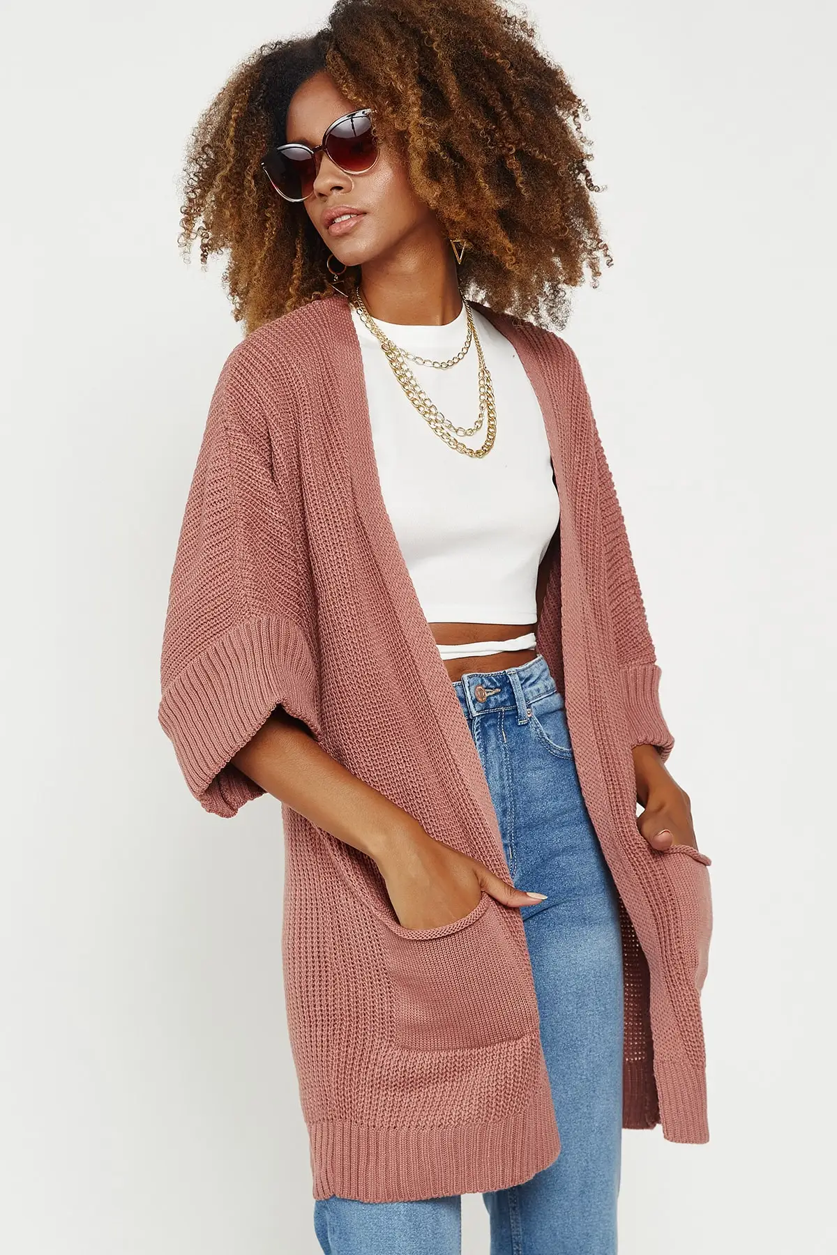 Women's Cardigan Double Sleeve Loose Casual Knitted Quality Fashion Cardigan Sweaters Loose Sweater Jumper
Women's Cardigan Double Sleeve Loose Casual Knitted Quality Fashion Cardigan Sweaters Loose Sweater Jumper