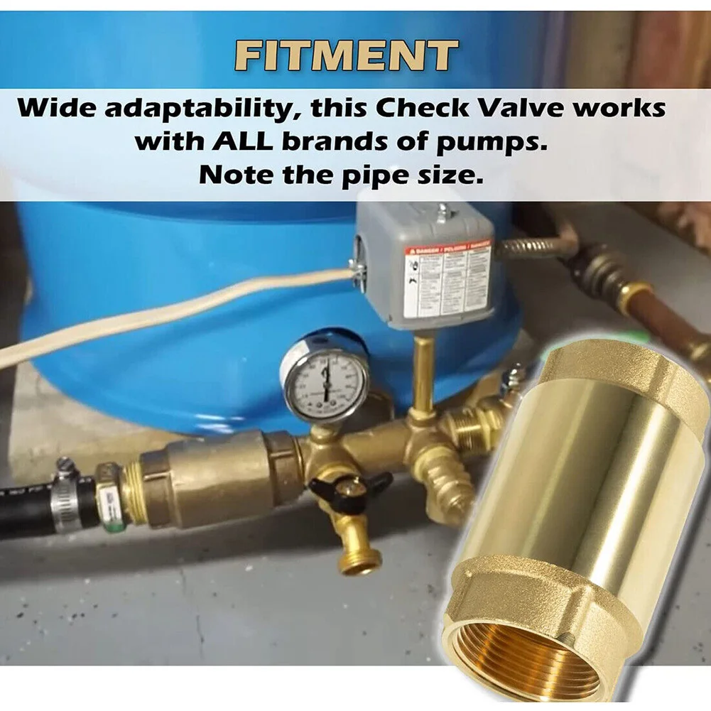 1-1/4\" Check Valve 1-1/4\" NPT 200 PSI 180 Brass Check Valve Female Pipe For All Pumps O-rings Spring Check Valves New
1-1/4\" Check Valve 1-1/4\" NPT 200 PSI 180 Brass Check Valve Female Pipe For All Pumps O-rings Spring Check Valves New