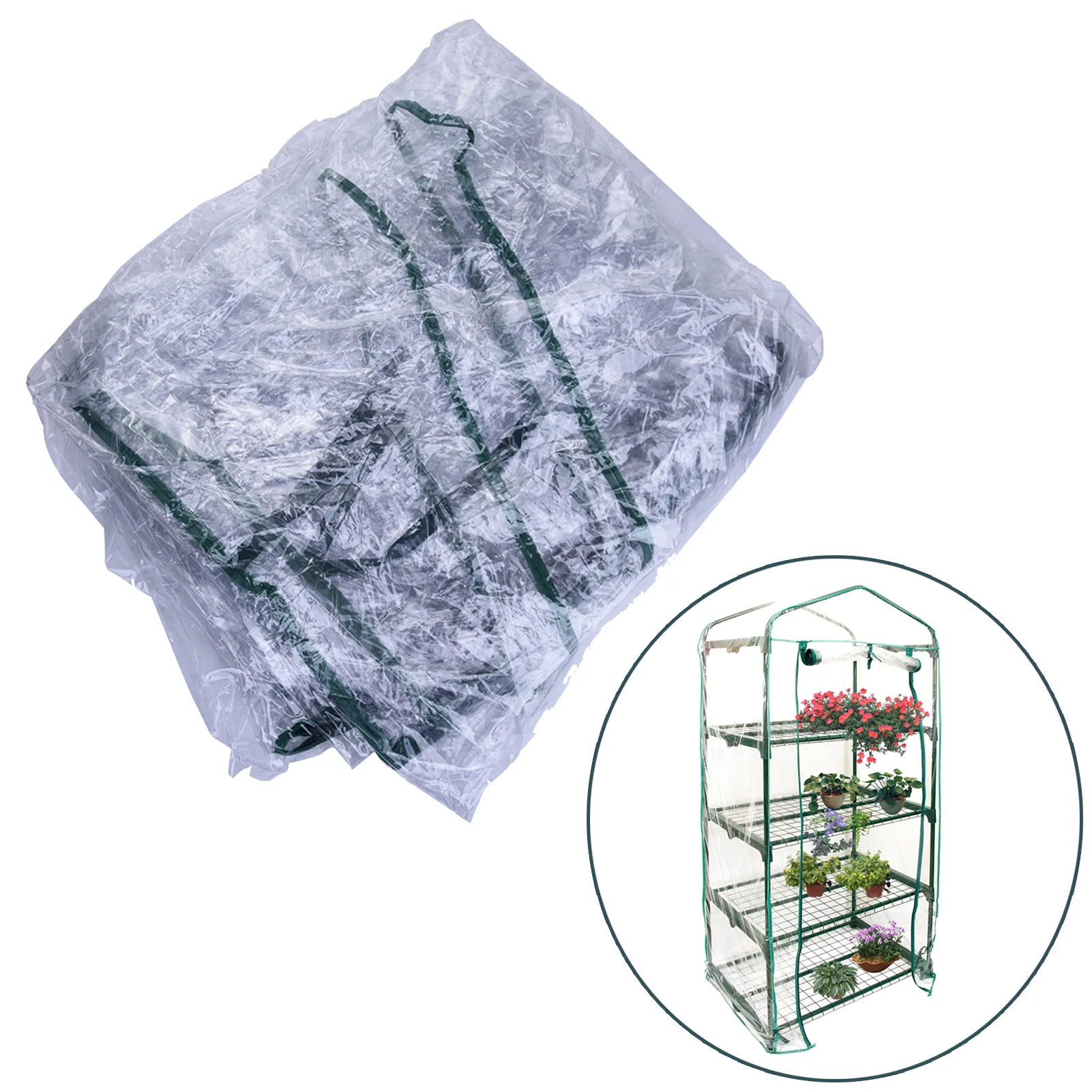 PVC Plant Greenhouse Cover Warm Garden Tier Mini Household Waterproof Anti-UV Protect Garden Plants Flowers (without Iron Stand)
PVC Plant Greenhouse Cover Warm Garden Tier Mini Household Waterproof Anti-UV Protect Garden Plants Flowers (without Iron Stand)