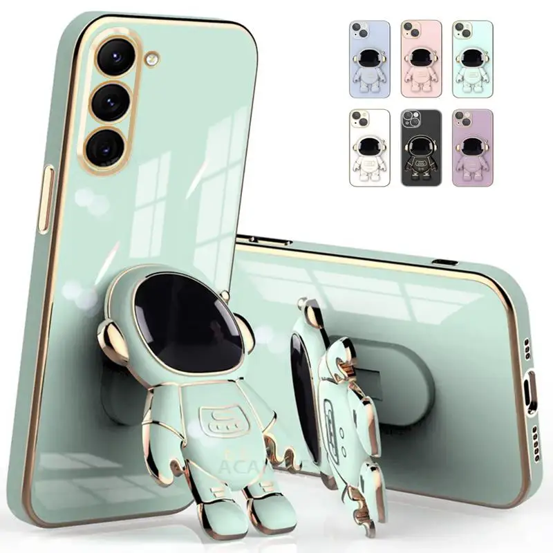 S 23 21 22 Plating Astronaut Fold Holder Case For Samsung Galaxy S23 Plus S21 Fe S22 Ultra S20 S10 Silicone Stand Cover S23plus
S 23 21 22 Plating Astronaut Fold Holder Case For Samsung Galaxy S23 Plus S21 Fe S22 Ultra S20 S10 Silicone Stand Cover S23plus