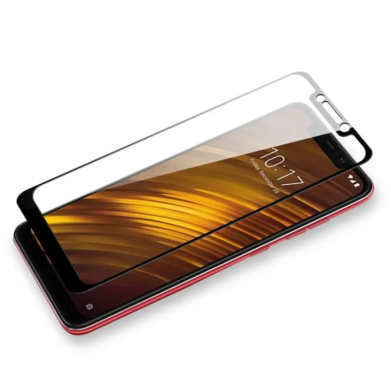 Защитное стекло Xiaomi Pocophone F1 protective glass полное покрытие | Мобильные телефоны и