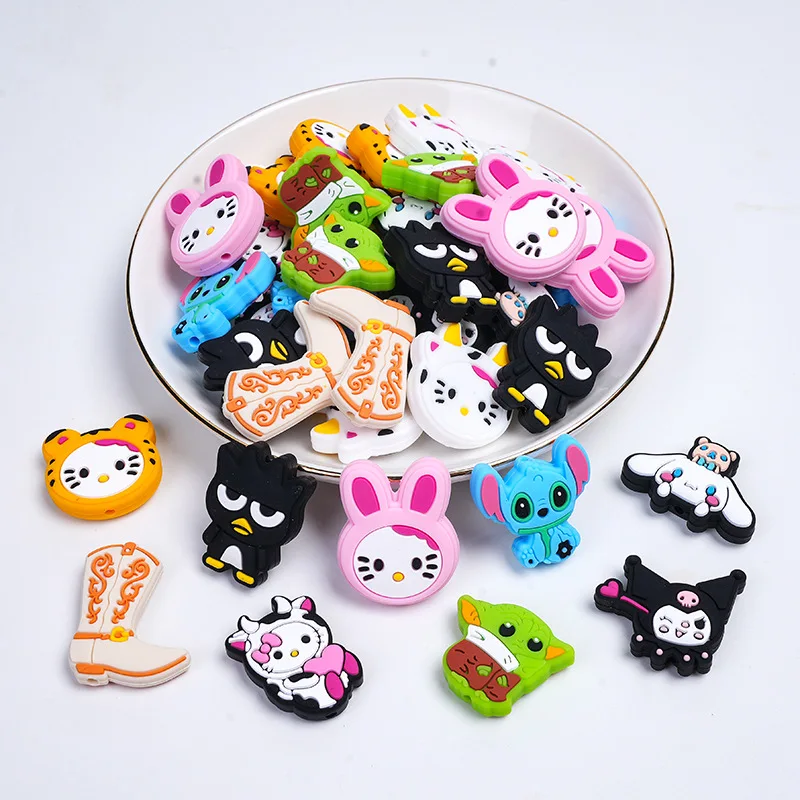 30PC/lot Baby DIY Silicone Cartoon Beads Baby DIY Pacifier Chain Necklaces Accessories Safe Nursing Chewing Kawaii Gifts 
30PC/lot Baby DIY Silicone Cartoon Beads Baby DIY Pacifier Chain Necklaces Accessories Safe Nursing Chewing Kawaii Gifts