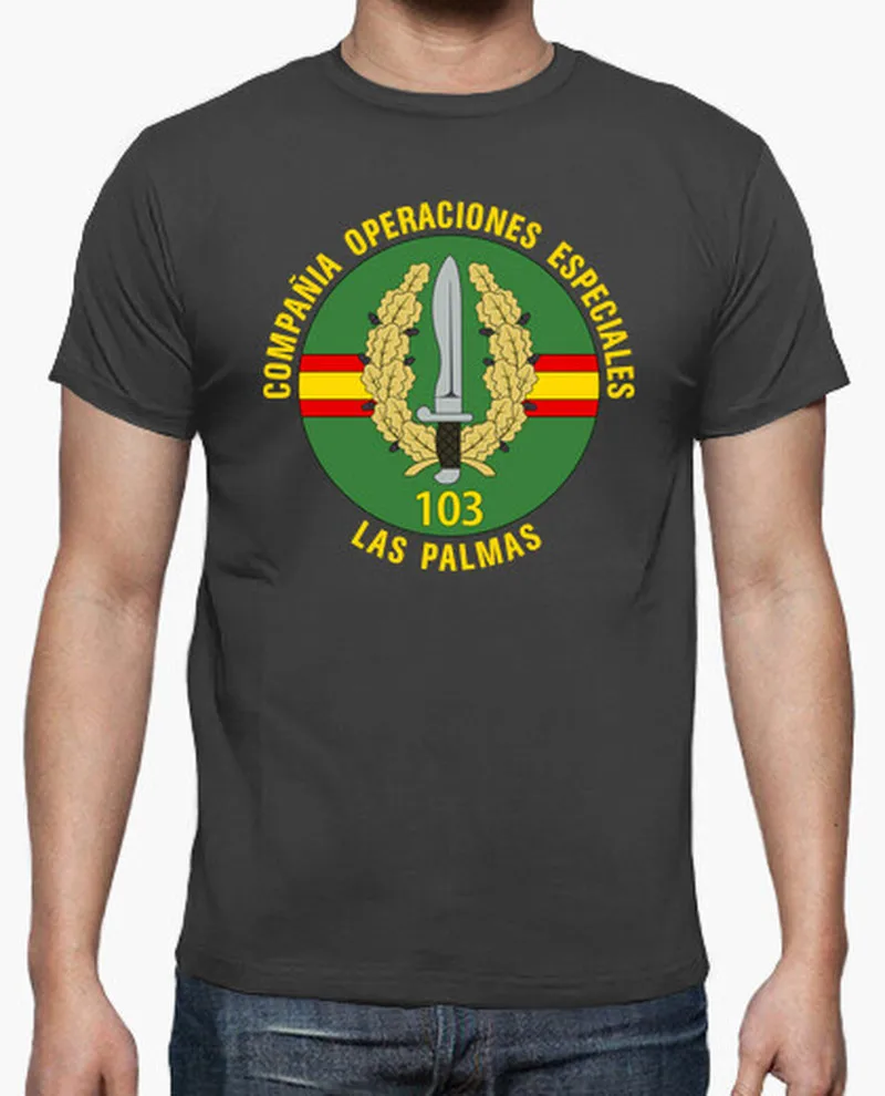 C.O.E LAS PALMAS Spanish Army Special Force T-Shirt Short Sleeve Casual O-Neck Harajuku Shirts for Men
C.O.E LAS PALMAS Spanish Army Special Force T-Shirt Short Sleeve Casual O-Neck Harajuku Shirts for Men