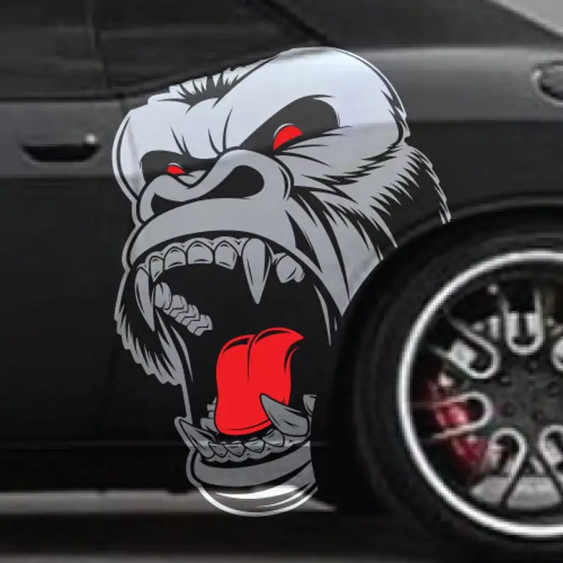 Both Sides - Gorilla King Kong SUV Large Side Vintage Grunge Hood Door Car Bed Pickup Vehicle Truck Vinyl Graphic Decal
Both Sides - Gorilla King Kong SUV Large Side Vintage Grunge Hood Door Car Bed Pickup Vehicle Truck Vinyl Graphic Decal