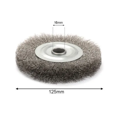 5inch Crimped Stainless Steel Wire Wheel Brush Bench Grinder Abrasive 16mm Hole For Metal Deburring Polishing
5inch Crimped Stainless Steel Wire Wheel Brush Bench Grinder Abrasive 16mm Hole For Metal Deburring Polishing