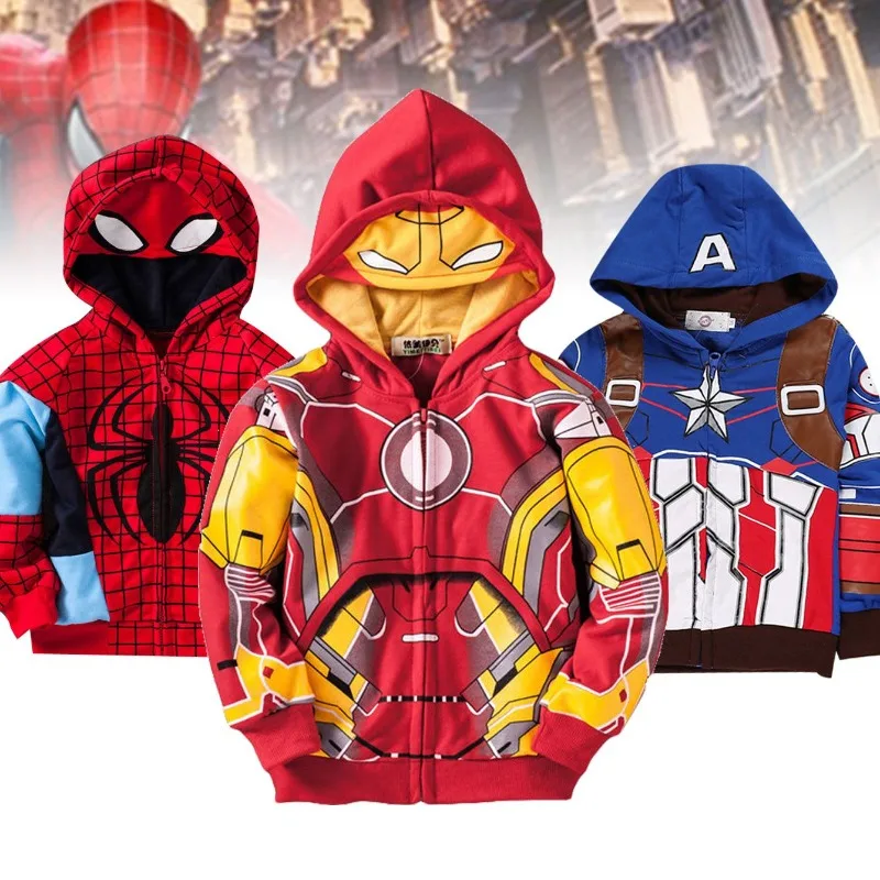 Куртка с капюшоном для мальчиков, модный персонализированный пиджак с героями мультфильмов Marvel, Человек-паук, Железный человек, Капитан Америка, Тор, весна-осень
Куртка с капюшоном для мальчиков, модный персонализированный пиджак с героями мультфильмов Marvel, Человек-паук, Железный человек, Капитан Америка, Тор, весна-осень