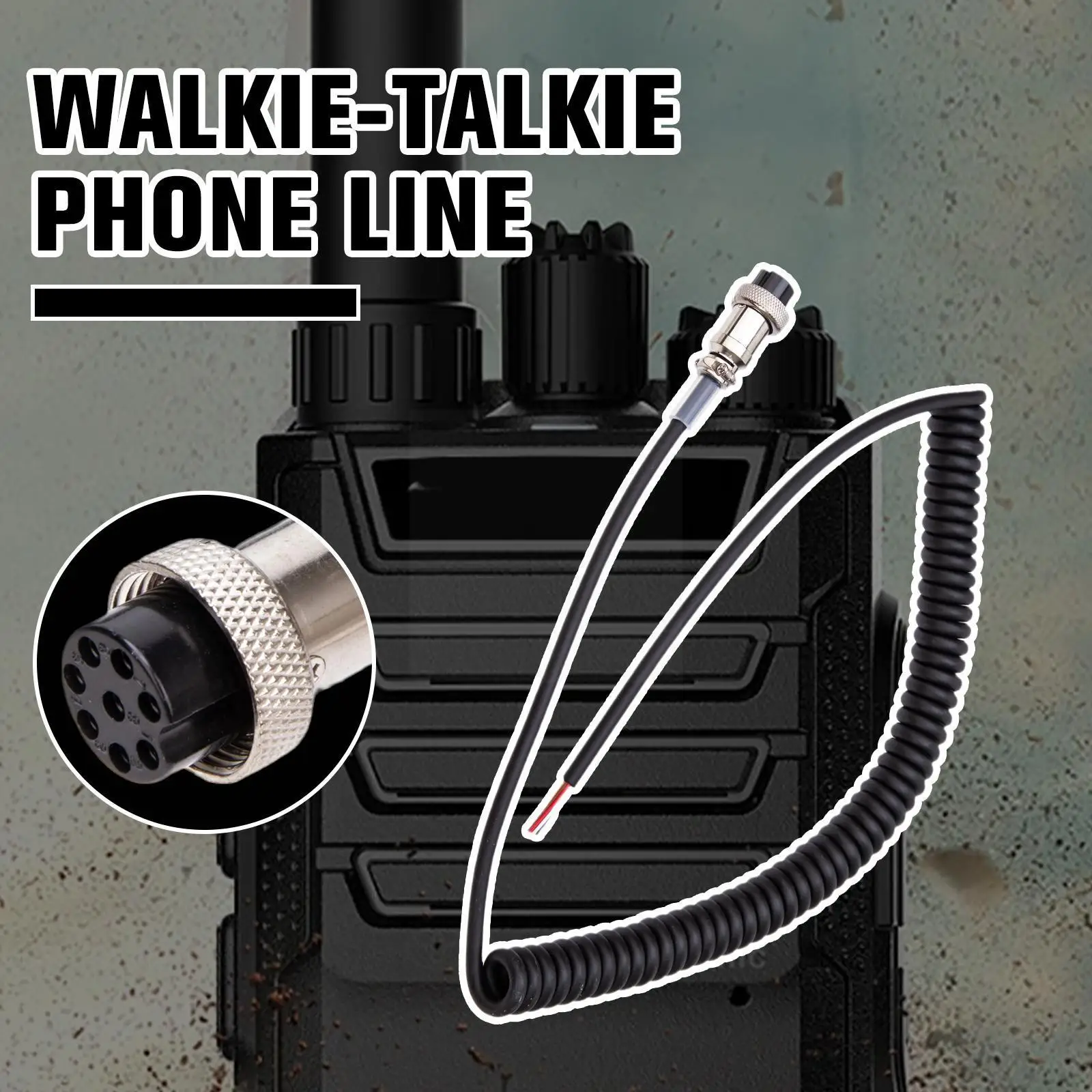 Walkie-talkie Microphone Cable For Alinco EMS-57 EMS-53 DR635 DR620 DR435 Professional Replacement Microphones Cable W1C6
Walkie-talkie Microphone Cable For Alinco EMS-57 EMS-53 DR635 DR620 DR435 Professional Replacement Microphones Cable W1C6