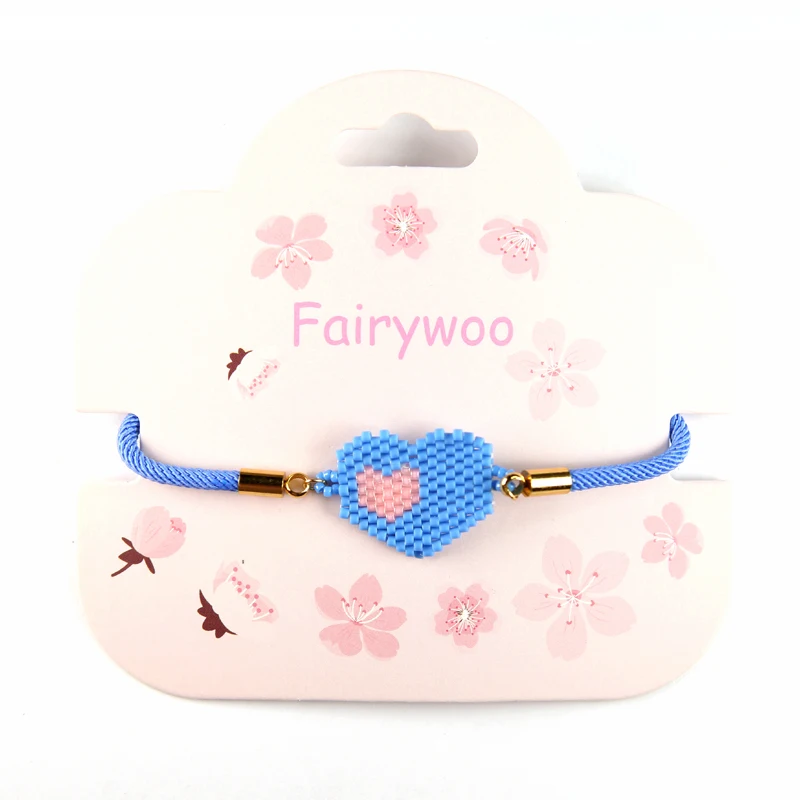 Fairywoo Hot Sale Heart Bracelet Handmade Woven Miyuki Bead Sweet Jewelry Accessory Bracelets For Woman Bulk Wholesale Bracelet
Fairywoo Hot Sale Heart Bracelet Handmade Woven Miyuki Bead Sweet Jewelry Accessory Bracelets For Woman Bulk Wholesale Bracelet