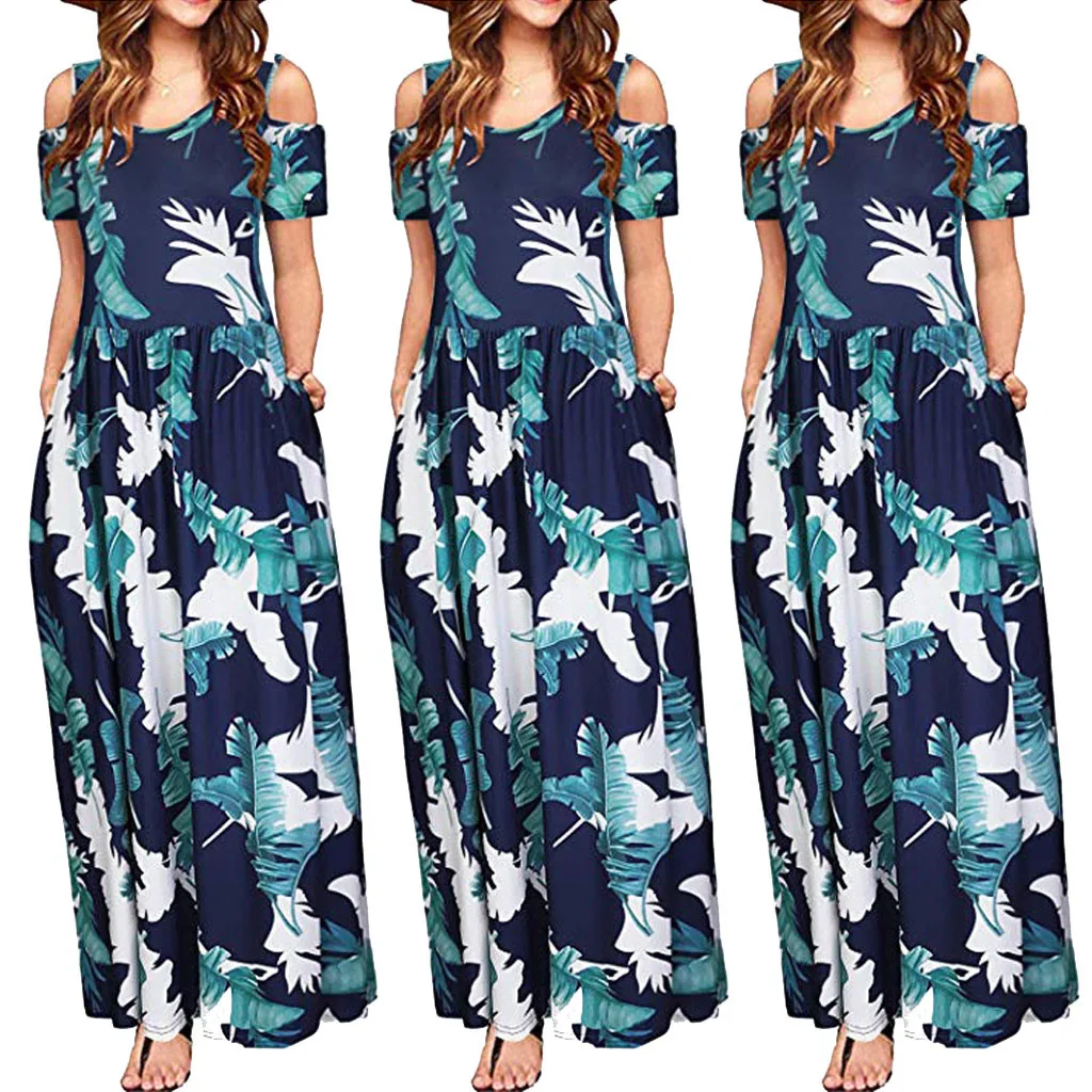 Женское длинное платье с цветочным принтом, Элегантное летнее платье макси с карманами и открытыми плечами
Женское длинное платье с цветочным принтом, Элегантное летнее платье макси с карманами и открытыми плечами