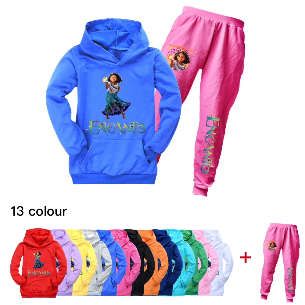 2022 New Disney Encanto Fashion New Sweatshirt Casual Pants Hoodie Tops Boys Girls Pullovers Sportswear Kids Clothing Sets
2022 New Disney Encanto Fashion New Sweatshirt Casual Pants Hoodie Tops Boys Girls Pullovers Sportswear Kids Clothing Sets
