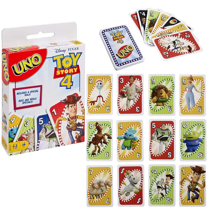 Disney Pixar «История игрушек 4» UNO с изображением детей и семьи, карточная игра Mattel Fun включает в себя разноцветные базовые искусственные подарки
Disney Pixar «История игрушек 4» UNO с изображением детей и семьи, карточная игра Mattel Fun включает в себя разноцветные базовые искусственные подарки