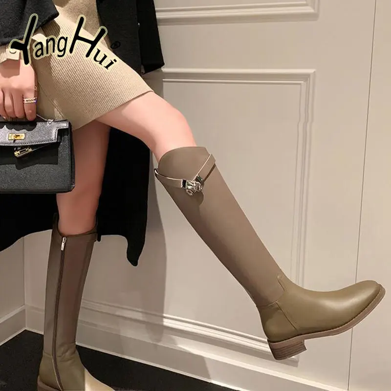 Platform Boots British Style Side Zipper High Tube Knee High Women's Shoes 2023 New Fashion Spring Autumn Botas De Mujer
Platform Boots British Style Side Zipper High Tube Knee High Women's Shoes 2023 New Fashion Spring Autumn Botas De Mujer