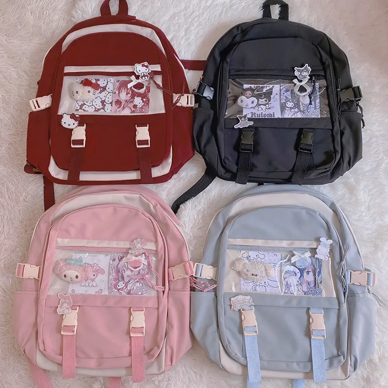 Kawaii My Melody Cinnamoroll Kuromi KT Sanrioed Cute Cartoon Creative Student Large Capacity Backpack School Bag Birthday Gift
Kawaii My Melody Cinnamoroll Kuromi KT Sanrioed Cute Cartoon Creative Student Large Capacity Backpack School Bag Birthday Gift