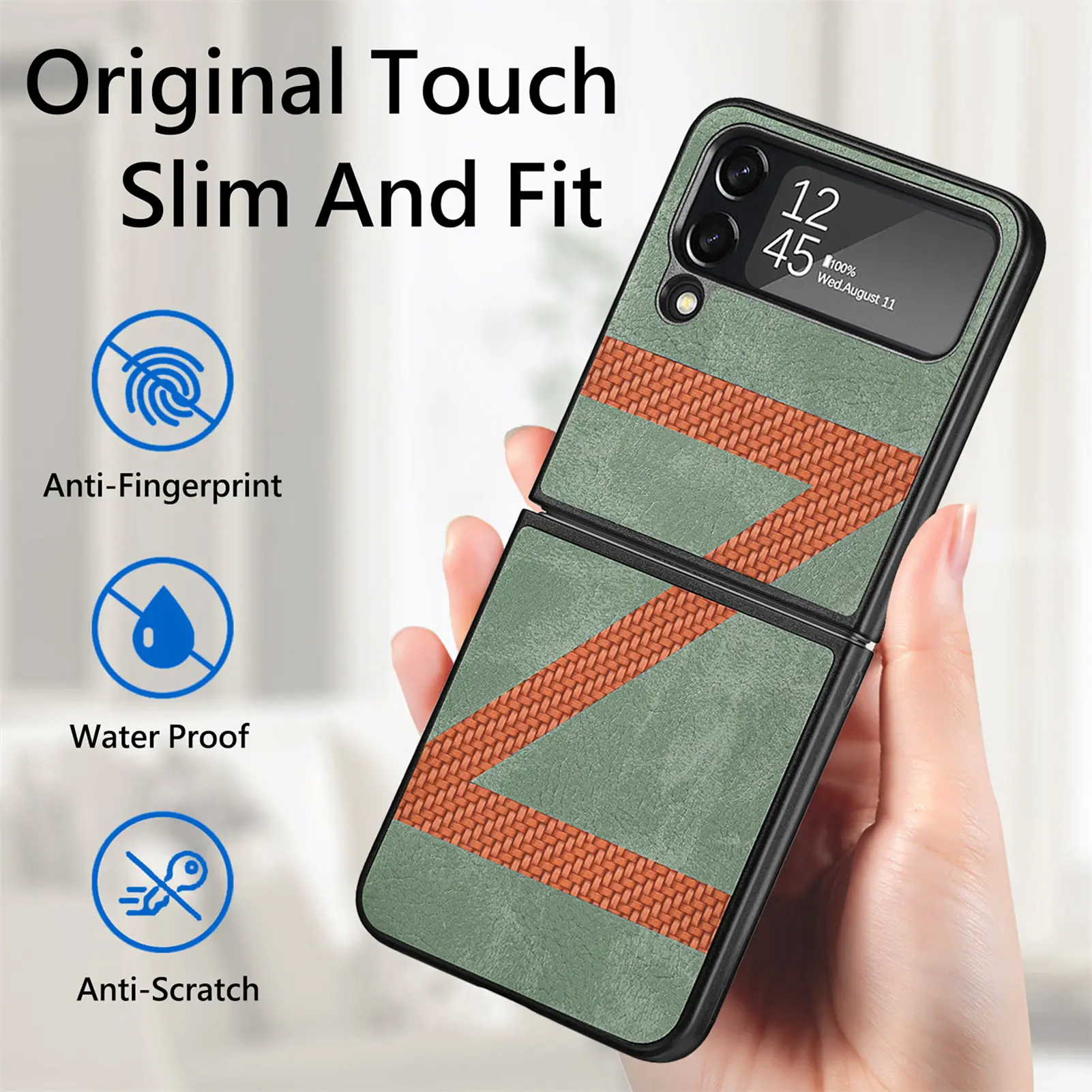 Нескользящие тонкие кожаные чехлы с защитой для Samsung Z Flip4, флип-чехол для телефона с защитой от царапин для Samsung Galaxy Z Flip 4
Нескользящие тонкие кожаные чехлы с защитой для Samsung Z Flip4, флип-чехол для телефона с защитой от царапин для Samsung Galaxy Z Flip 4