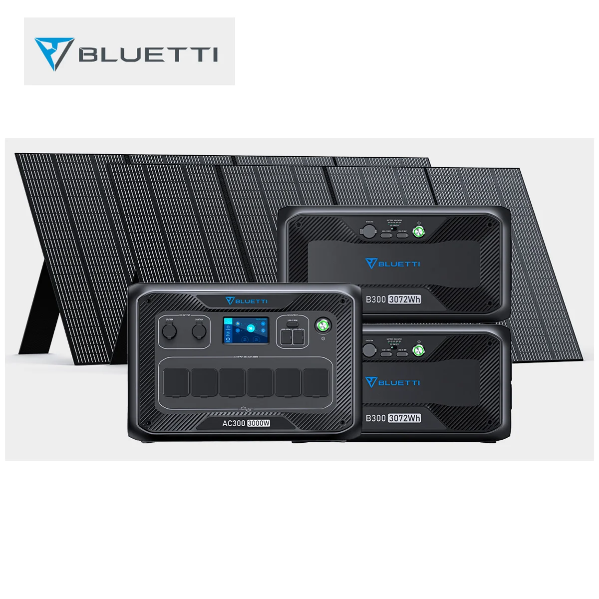 BLUETTI AC300 B300 PV350 Power Station 3000W 3072Wh Solar Generator Home Battery Backup Home Battery Backup LiFePO4 Solar Panel
BLUETTI AC300 B300 PV350 Power Station 3000W 3072Wh Solar Generator Home Battery Backup Home Battery Backup LiFePO4 Solar Panel