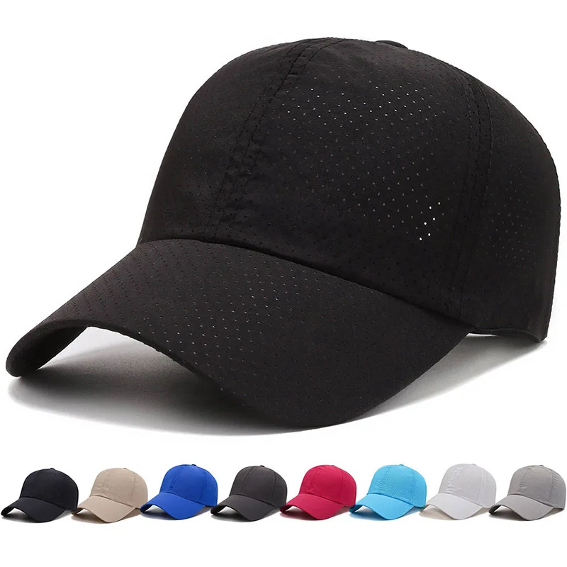Wholesale Men Women Summer Baseball Cap Quick Drying Hats Unisex Breathable Sport Pure Color Snapback Hat Bone Baseball Hat
Wholesale Men Women Summer Baseball Cap Quick Drying Hats Unisex Breathable Sport Pure Color Snapback Hat Bone Baseball Hat