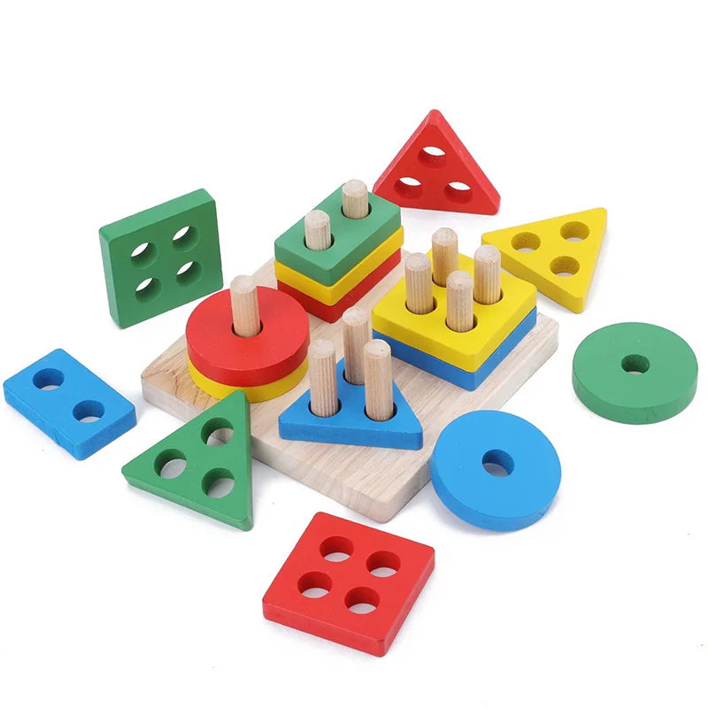 Wooden Sorting Toys Stacking Sorter Jigsaw Matching Game Color and Shape Recognition for Kids Toddlers cognitive matching toy
Wooden Sorting Toys Stacking Sorter Jigsaw Matching Game Color and Shape Recognition for Kids Toddlers cognitive matching toy