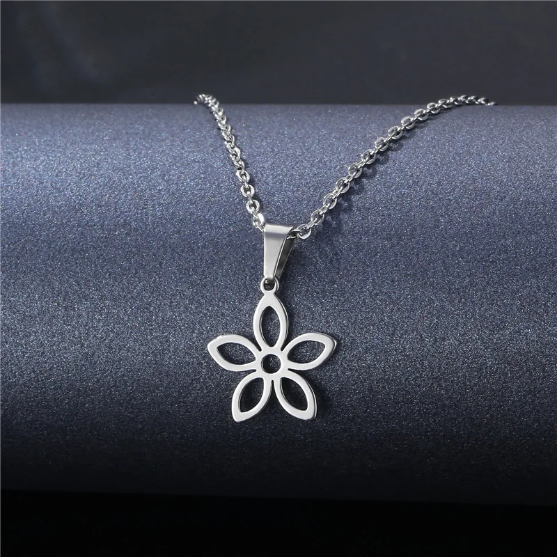 316L Stainless Steel Necklace For Women Man Blossom Flower Pendant Necklace Engagement Jewelry
316L Stainless Steel Necklace For Women Man Blossom Flower Pendant Necklace Engagement Jewelry
