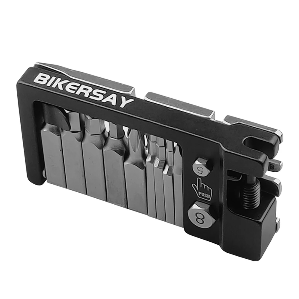 BIKERSAY Bicycle Spoke Wrench Chain Cutter Foldable Repair Tools Set Chain Remover Spoke Wrench Multi-use Cycling Repair Tools
BIKERSAY Bicycle Spoke Wrench Chain Cutter Foldable Repair Tools Set Chain Remover Spoke Wrench Multi-use Cycling Repair Tools