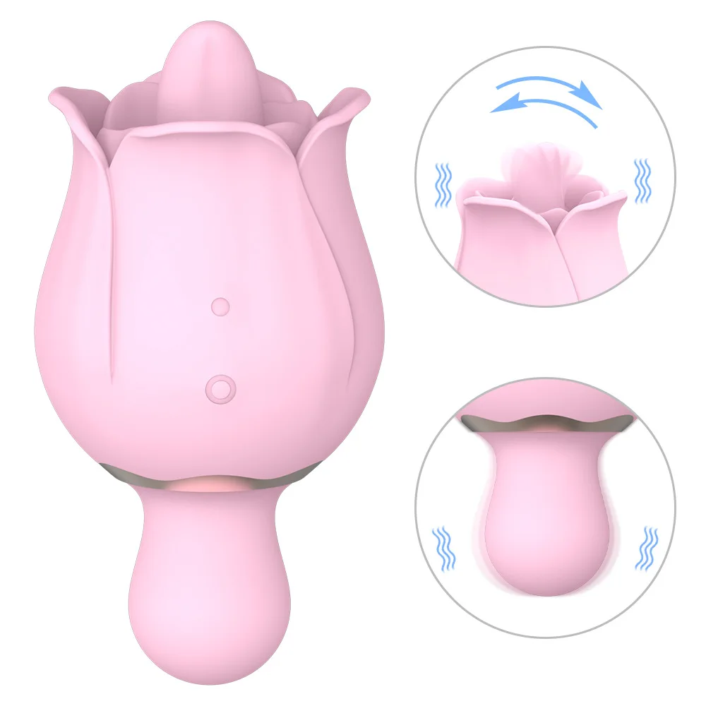 

Female Rose Vibrating Egg Tongue Licking Vagina Sucking Vibrator Sexy Toys Intimate Nipple Sucker Powerful Sex Toy for Women