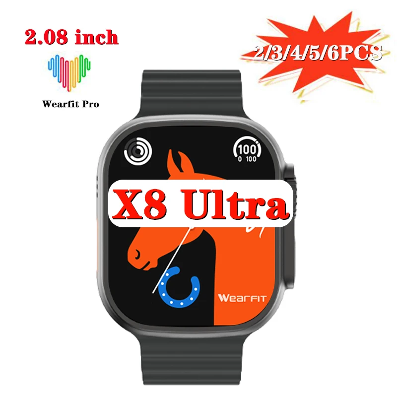 X8 Ultra Smart Watch VIP 2/3/4/5/6PCS Wholesale Wireless charging NFC Women Men BIG 2.08 Inch Series 8 Smart Watch
X8 Ultra Smart Watch VIP 2/3/4/5/6PCS Wholesale Wireless charging NFC Women Men BIG 2.08 Inch Series 8 Smart Watch