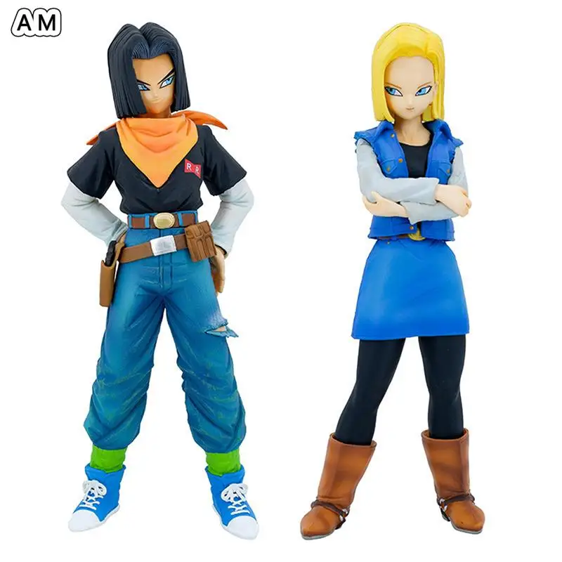 23cm Anime Dragon Ball Z Action Figure Android 17 Lapis Android 18 Lazuli Standing Figurine PVC Collectible Model Toy Kid Gift
23cm Anime Dragon Ball Z Action Figure Android 17 Lapis Android 18 Lazuli Standing Figurine PVC Collectible Model Toy Kid Gift