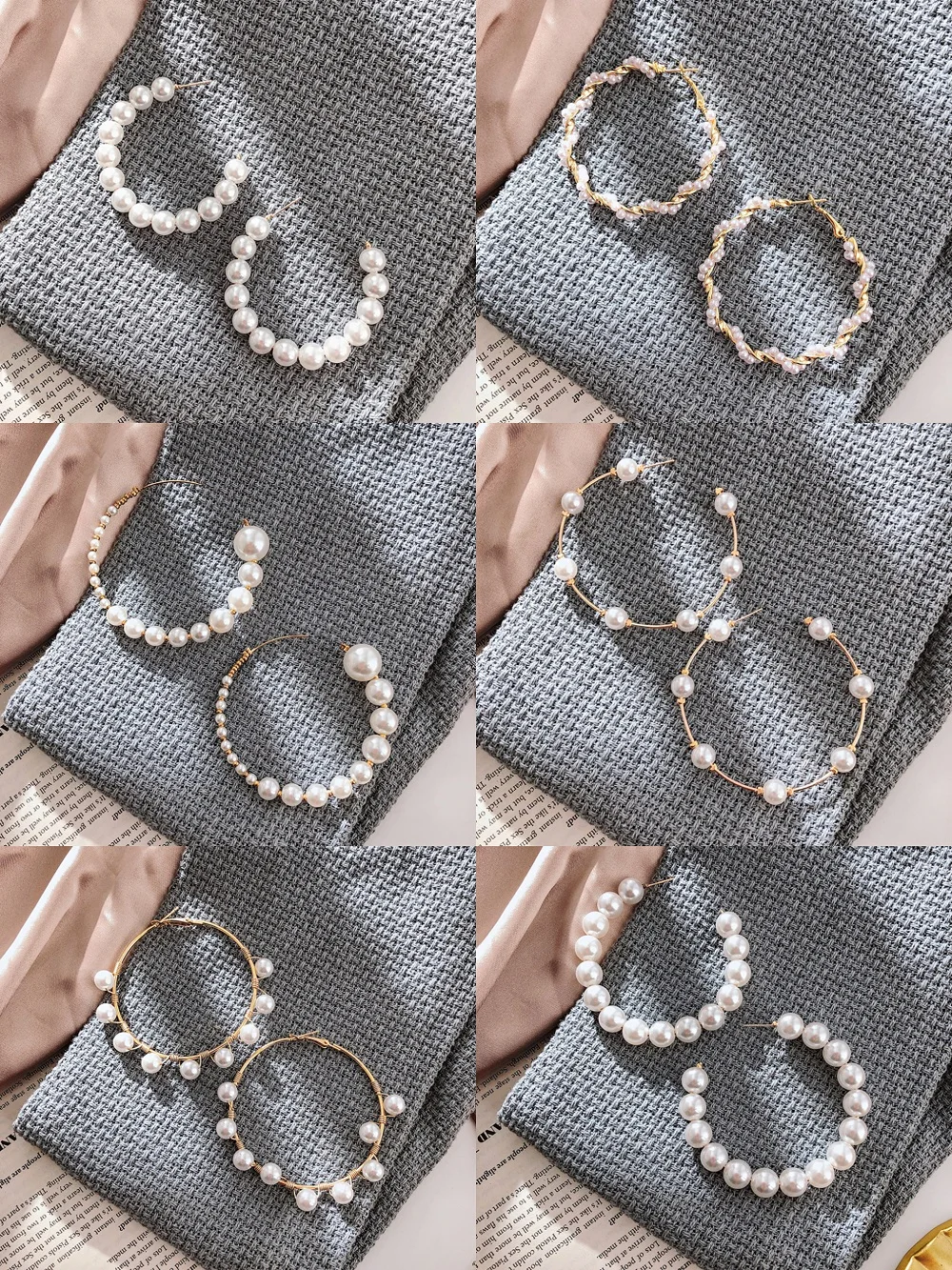 Korean Fashion Large Circle Earrings Retro Temperament All-match Semicircle Pearl Jewelry C-shaped Pearl Earrings For Women
Korean Fashion Large Circle Earrings Retro Temperament All-match Semicircle Pearl Jewelry C-shaped Pearl Earrings For Women