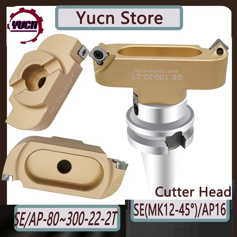 Yucn AP SE Milling Cutters Tools 90° KM12 400R AP1604 Right-angle two-edged bridge type aluminum alloy milling cutter head Apkt
Yucn AP SE Milling Cutters Tools 90° KM12 400R AP1604 Right-angle two-edged bridge type aluminum alloy milling cutter head Apkt
