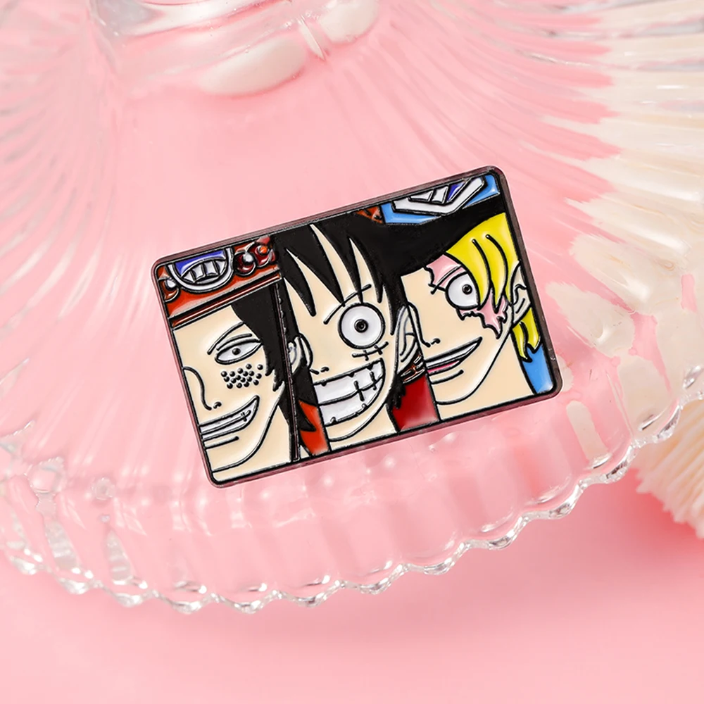 One Piece Anime Figure Luffy Zoro Sanji Metal Enamel Brooch Exaggerated Personality Badge Pin Jewelry Fans Gifts Accessories
One Piece Anime Figure Luffy Zoro Sanji Metal Enamel Brooch Exaggerated Personality Badge Pin Jewelry Fans Gifts Accessories