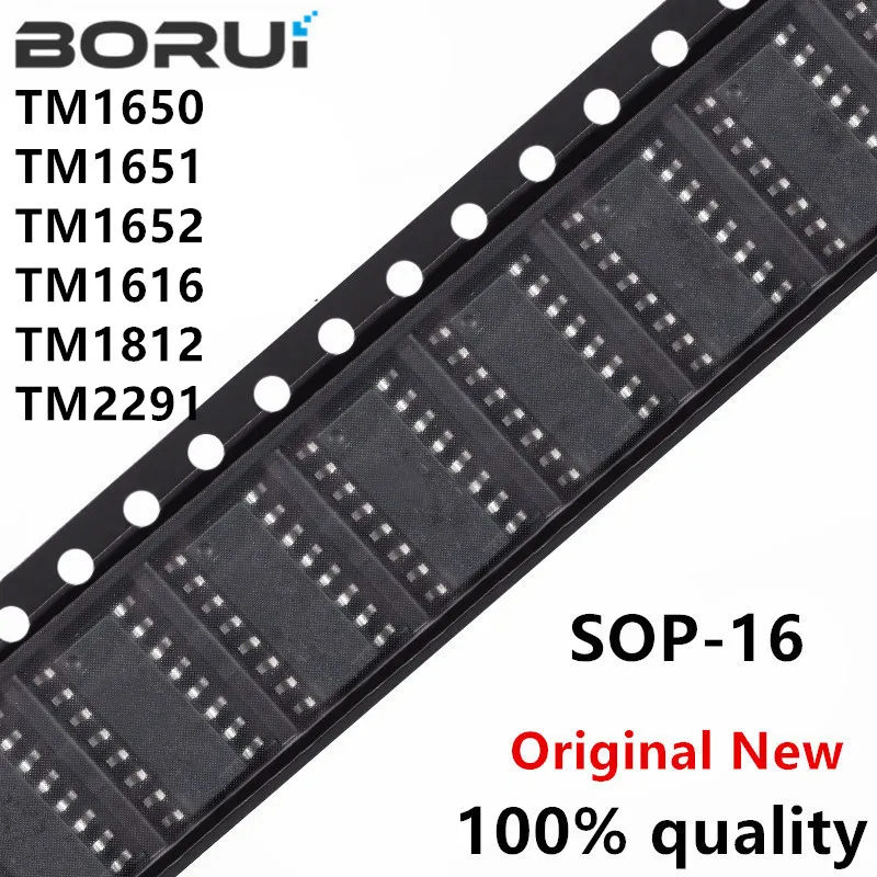 10 шт./лот TM1650 TM1651 TM1652 TM1616 TM1812 TM2291 SOP-16 новая оригинальная деталь
10 шт./лот TM1650 TM1651 TM1652 TM1616 TM1812 TM2291 SOP-16 новая оригинальная деталь