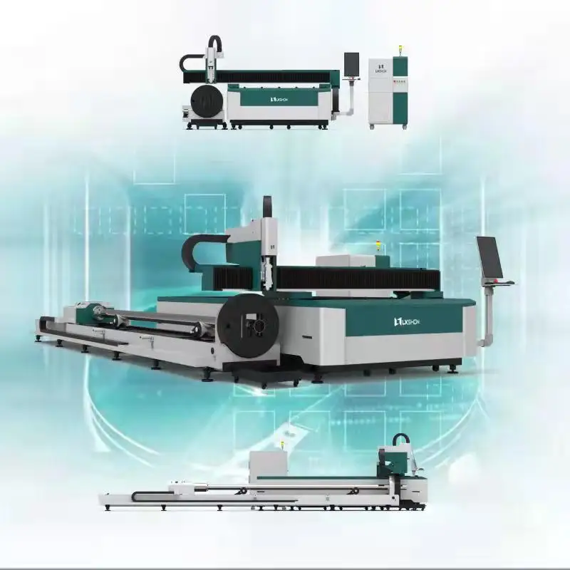 High Quality 1000w 2000w 3000w 3015 FT Metal Plate + Tube Pipe Rotary CNC Fiber Laser Cutting Machine
High Quality 1000w 2000w 3000w 3015 FT Metal Plate + Tube Pipe Rotary CNC Fiber Laser Cutting Machine