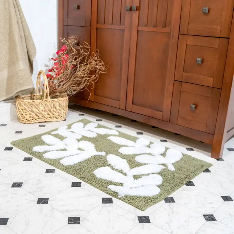 Carlo 2pc Sage & White Bath Rug Set (21 Play mat Rugs living room Tomie Tapetes Wedding decoration Home Room accessories for men
Carlo 2pc Sage & White Bath Rug Set (21 Play mat Rugs living room Tomie Tapetes Wedding decoration Home Room accessories for men