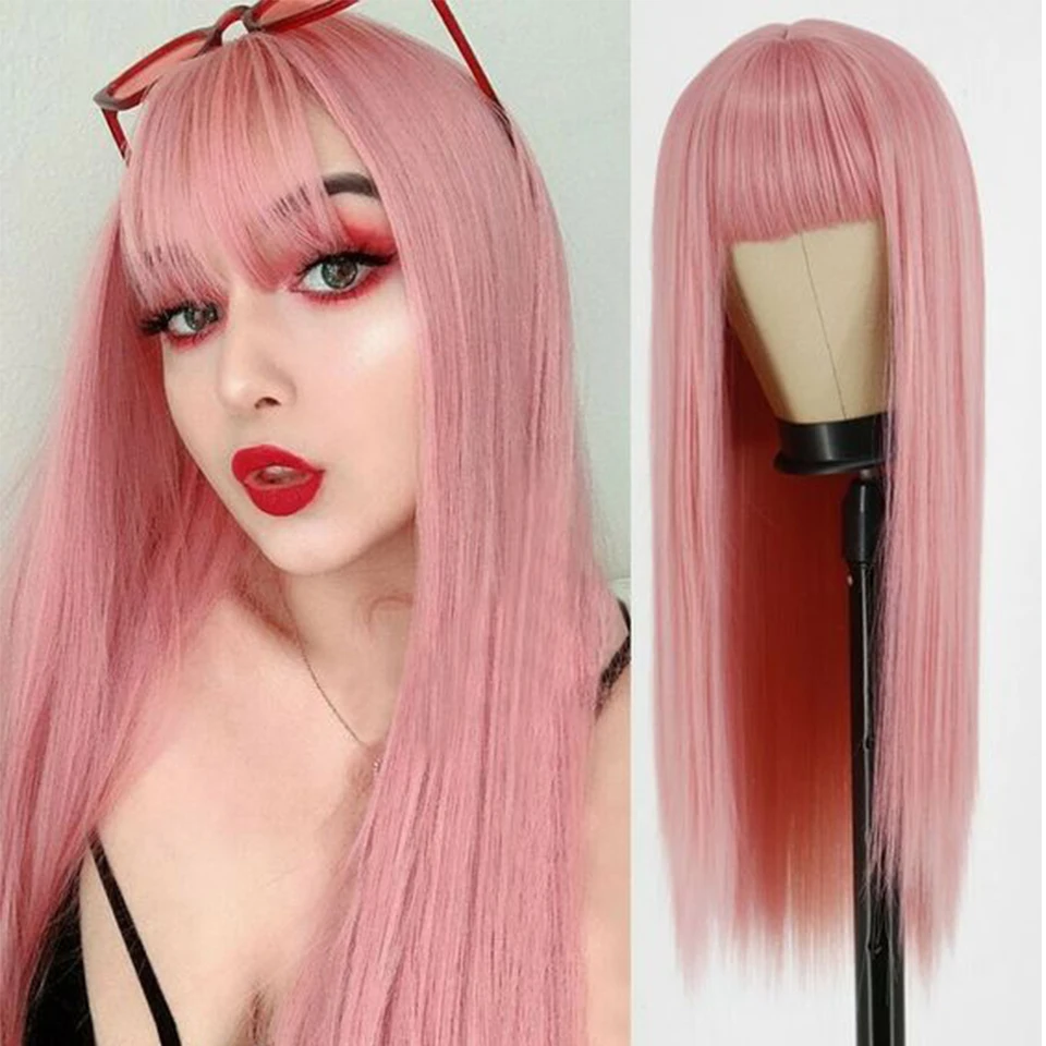 Rebecca Straight Wig With Bangs Brazilian Hair Pink Wigs For Women Human Hair Party Daily Use Cosplay Colored Human Hair Wigs
Rebecca Straight Wig With Bangs Brazilian Hair Pink Wigs For Women Human Hair Party Daily Use Cosplay Colored Human Hair Wigs