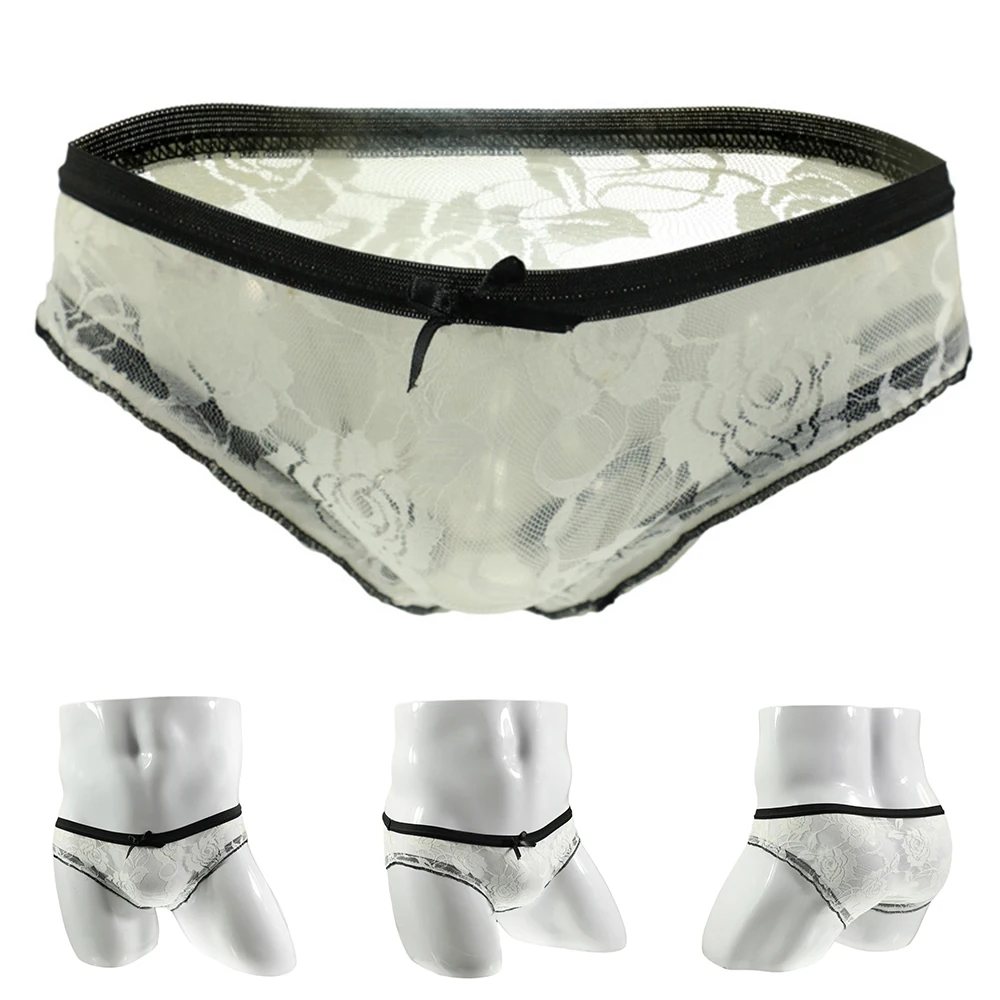 2022 Sissy Panties Men Sexy Nightclub See-Through Low Waist Bow Rose Sissy Gay Lace Briefs Panties Ropa Interior Hombre
2022 Sissy Panties Men Sexy Nightclub See-Through Low Waist Bow Rose Sissy Gay Lace Briefs Panties Ropa Interior Hombre