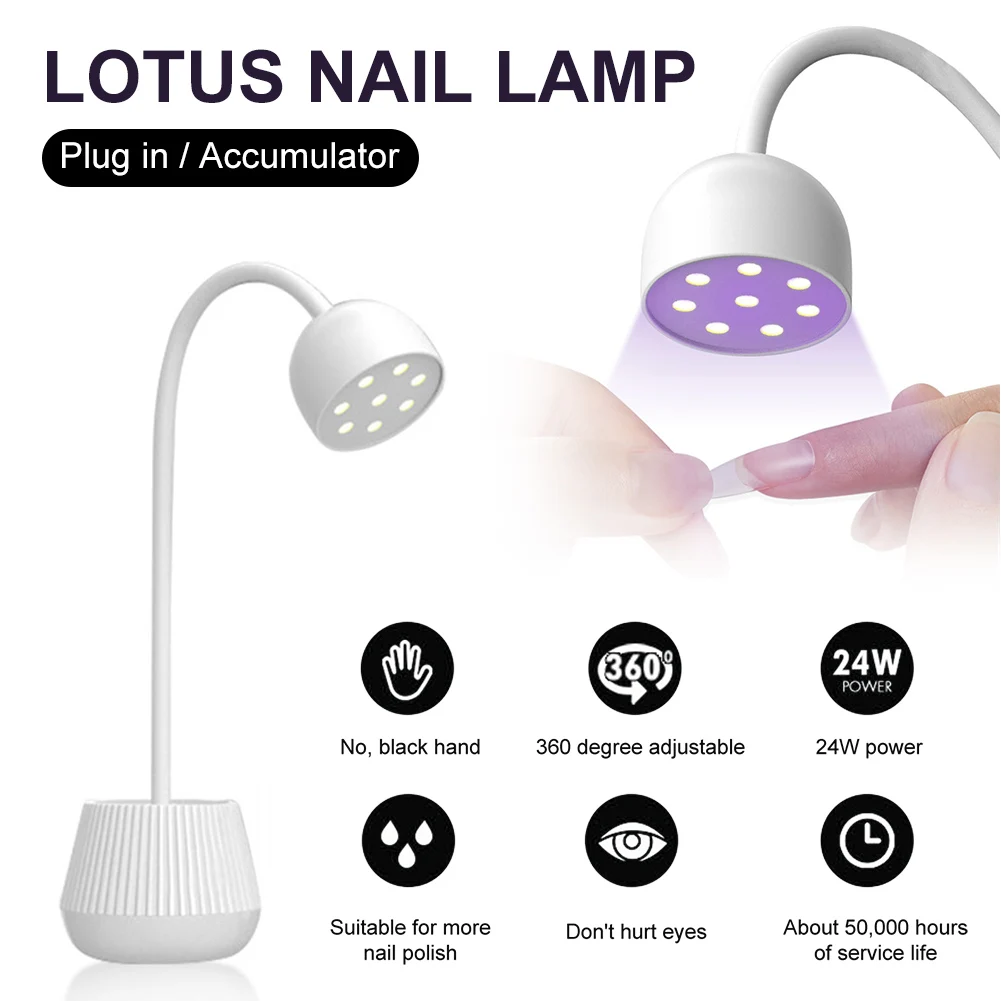 Новая мини-лампа для ногтей Lotus, УФ/Светодиодная лампа для сушки ногтей, 8 лампочек, быстросохнущая вращающаяся голова для сушки лака для ног...
Новая мини-лампа для ногтей Lotus, УФ/Светодиодная лампа для сушки ногтей, 8 лампочек, быстросохнущая вращающаяся голова для сушки лака для ног...