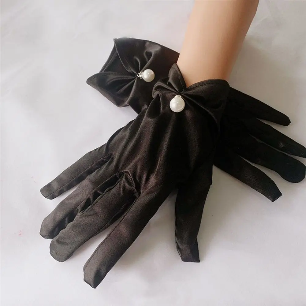 Party Elegant Performance Five Finger Satin Bridal Pearl Full Finger Gloves Korean Driving Mittens Women Wedding Gloves
Party Elegant Performance Five Finger Satin Bridal Pearl Full Finger Gloves Korean Driving Mittens Women Wedding Gloves