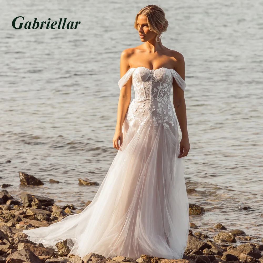 Gabriellar Classic off the Shoulder Wedding Dresses For Brides Sweetheart Appliques Wedding Gown Vestido De Noiva Customer Made
Gabriellar Classic off the Shoulder Wedding Dresses For Brides Sweetheart Appliques Wedding Gown Vestido De Noiva Customer Made