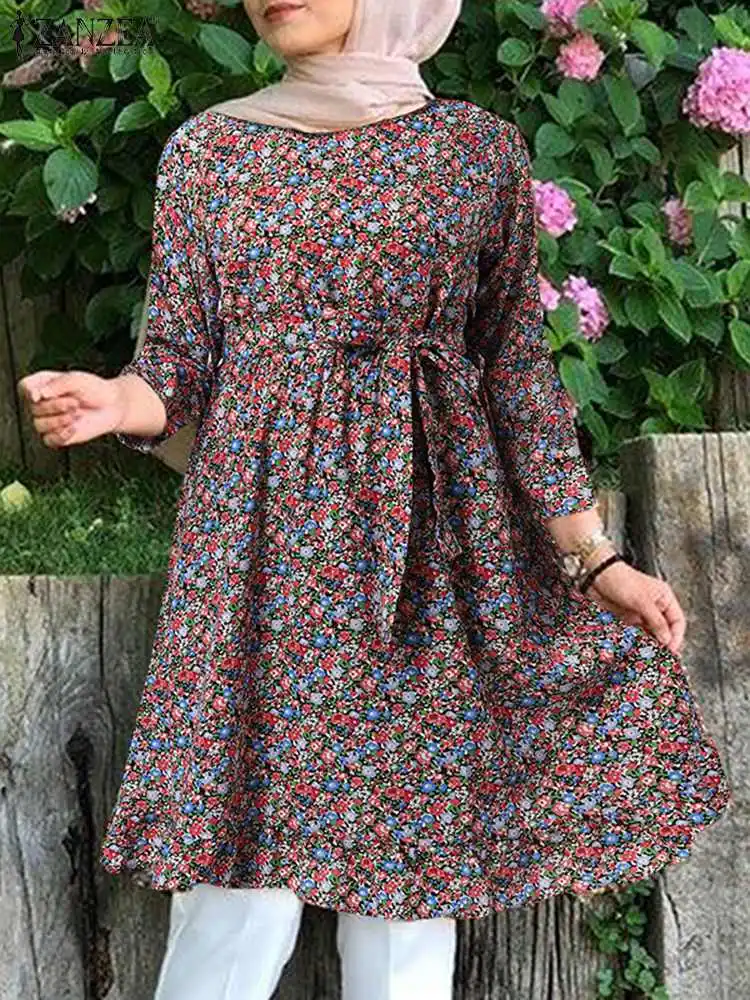ZANZEA Muslim Women Vintage Floral Printed Blouse Spring Long Sleeve Abaya Tops Tunic Casual Dubai Turkey Hijab Shirt Blusas
ZANZEA Muslim Women Vintage Floral Printed Blouse Spring Long Sleeve Abaya Tops Tunic Casual Dubai Turkey Hijab Shirt Blusas