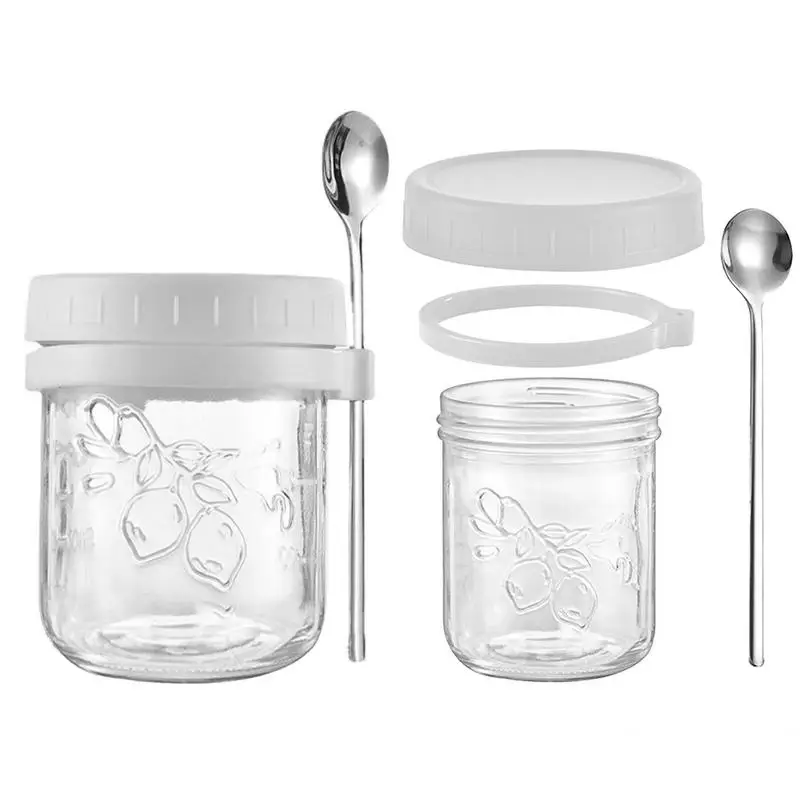 Overnight Oatmeal Jars 2pcs Oatmeal Prep Containers Glass 13.5oz Leakproof Meal Prep Jars For Measurement Marks Lid And Spoon
Overnight Oatmeal Jars 2pcs Oatmeal Prep Containers Glass 13.5oz Leakproof Meal Prep Jars For Measurement Marks Lid And Spoon