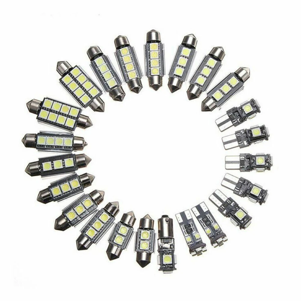 For Dome Light Interior LED Lights 23pcs 6000K Canbus Error Free Lamp Bulbs License Plate Light Map Dome Lights
For Dome Light Interior LED Lights 23pcs 6000K Canbus Error Free Lamp Bulbs License Plate Light Map Dome Lights