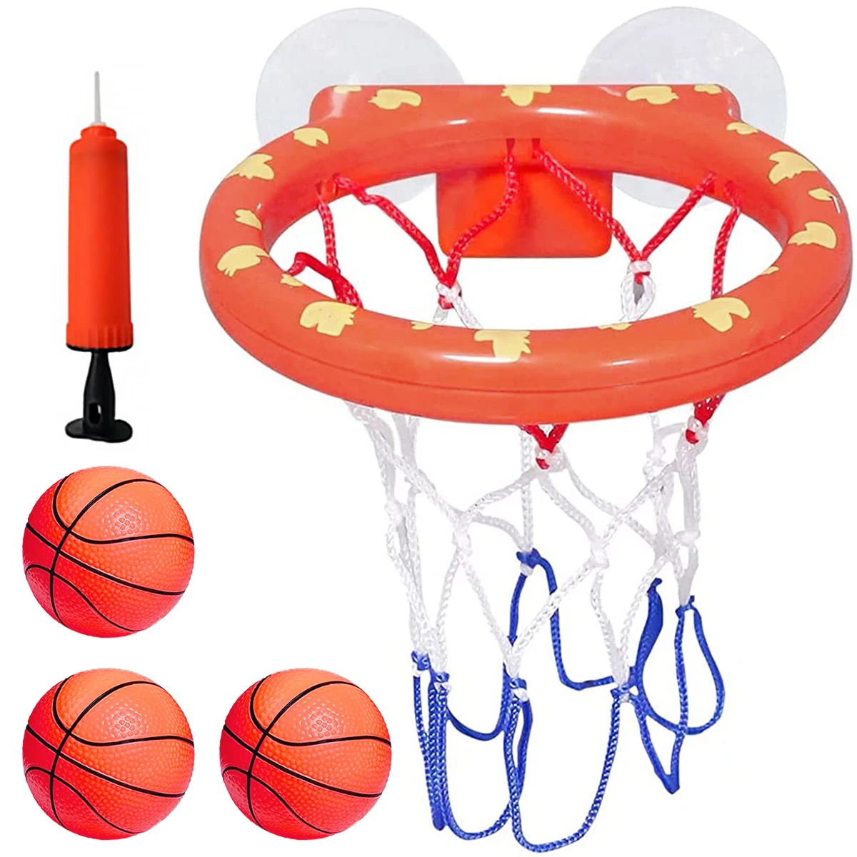 Basketball Hoop Playset with 3 Basketballs Reusable Bathtub Basketball Hoop with Suction Cup Bathtub Basketball Game Improve
Basketball Hoop Playset with 3 Basketballs Reusable Bathtub Basketball Hoop with Suction Cup Bathtub Basketball Game Improve