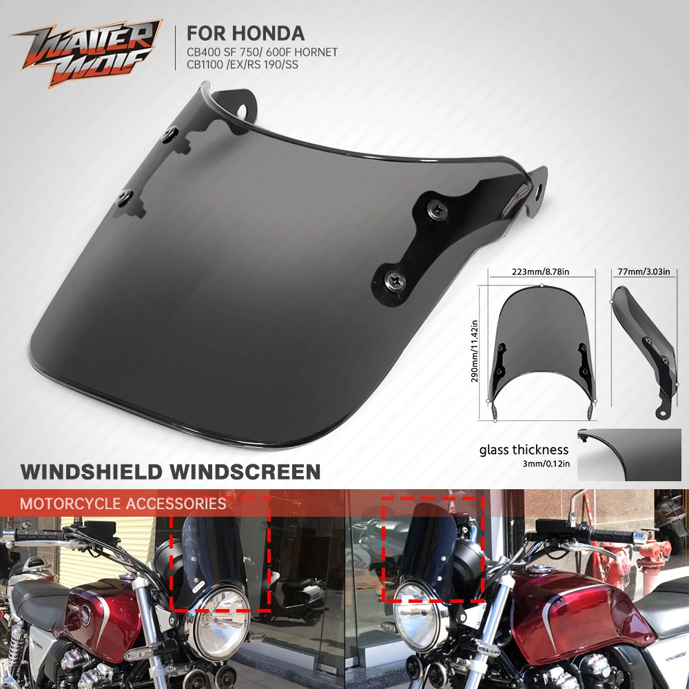 Ветровое стекло для мотоцикла HONDA Hornet CB600F CB400SF CB1100/EX/RS 190SS - купить по выгодной цене